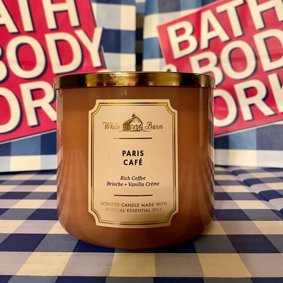 Bath & Body Works Other - Paris Cafe Bath & Body Works Discontinued NEW 3 WICK CANDLE hard to find